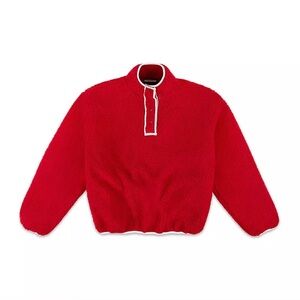 PARKE L/XL Red Fleece Pullover